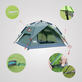 Barraca de Camping para 4 Pessoas