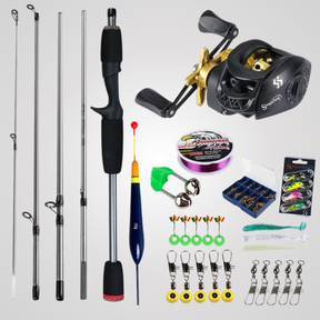 Kit Completo para Pesca (Vara, Carretilha, Iscas e Acessórios)