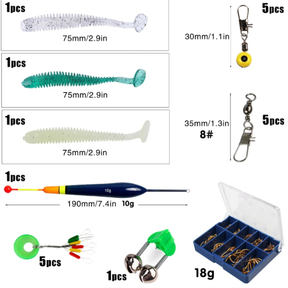 Kit Completo para Pesca (Vara, Carretilha, Iscas e Acessórios)