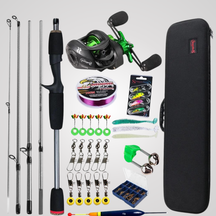 Kit Completo para Pesca (Vara, Carretilha, Iscas e Acessórios)