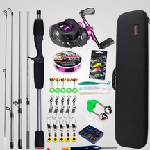 Kit Completo para Pesca (Vara, Carretilha, Iscas e Acessórios)